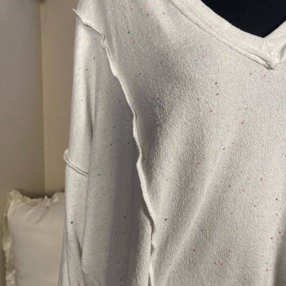 Peach Love Oversized Speckled Top - Picture 2 of 5